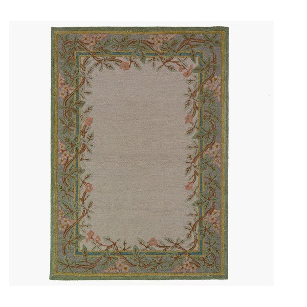 Covor țesut manual din lână 140x200 cm Verona Floral  – Flair Rugs