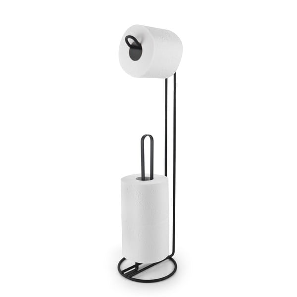 Suport pentru hârtie igienică Metaltex Origin, negru-image-2