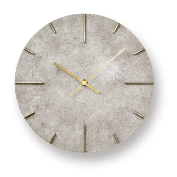 Ceas de perete Lemnos Clock Quaint, ⌀ 25 cm, gri 
