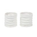 Sfeșnice 2 buc. din porțelan Ribbon – Mette Ditmer Denmark