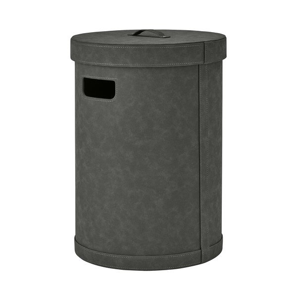 Coș de rufe gri închis din piele artificială Sahla M – Blomus
