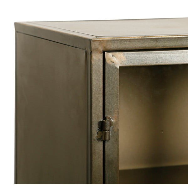 Vitrină aurie din metal 123,5x91,5 cm Dagenham – Côté Table-image-4