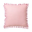 Pernă roz 45 x 45 cm Pompon - Casa Selección 