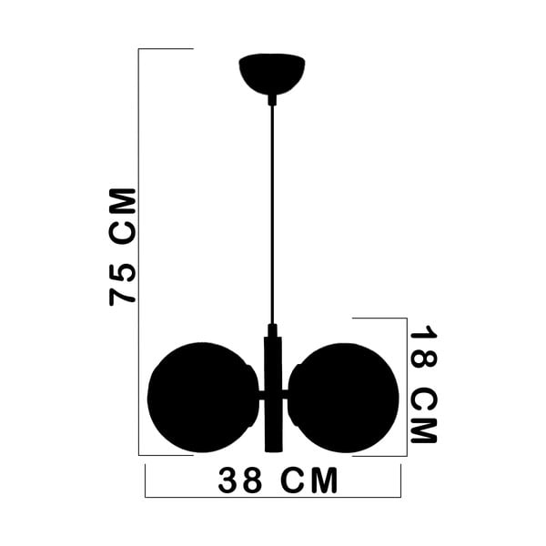 Lustră alb-auriu cu abajur din sticlă ø 15 cm Monera – Squid Lighting-image-2