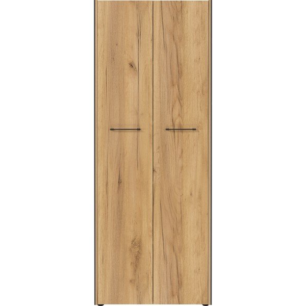 Șifonier gri antracit/în culoare naturală cu aspect de lemn de stejar 75x196x40 cm Podium – Germania