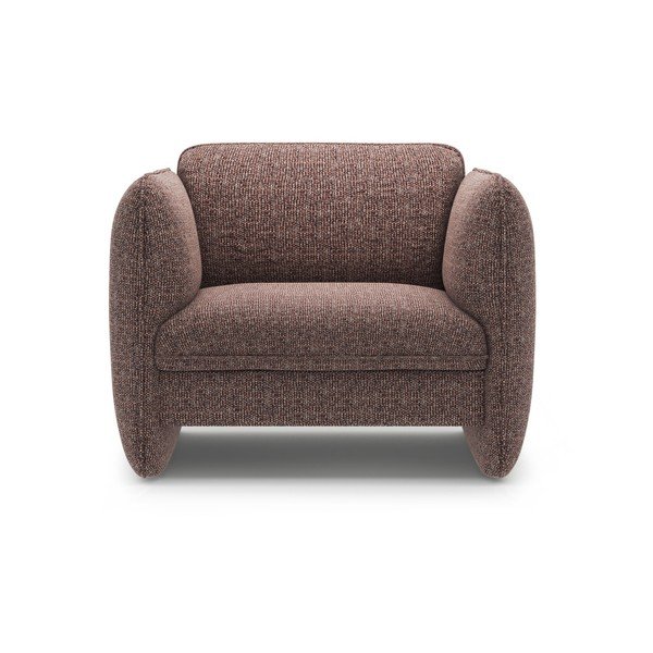 Fotoliu maro cu tapițerie din chenille Georgia – Micadoni -image-2