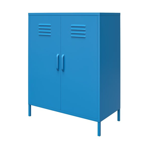 Dulap metalic albastru Novogratz Cache, 80 x 102 cm-image-1