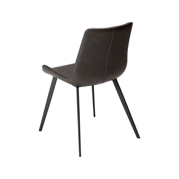 Scaun dining din piele artificială DAN–FORM Denmark Hype, gri-image-1