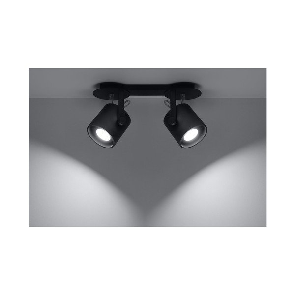 Plafonieră Sollux Lea 2, negru-image-1