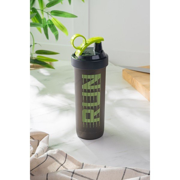 Shaker pentru băutură proteică verde/gri 740 ml – Hermia-image-1
