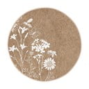 Covor rotund  maro deschis lavabil adecvat și  pentru aspiratoare robot   ø 120 cm Comfort – Mila Home