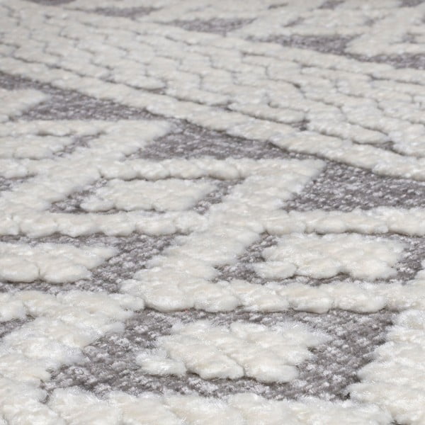 Covor gri lavabil 218x160 cm Jhansi - Flair Rugs-image-4