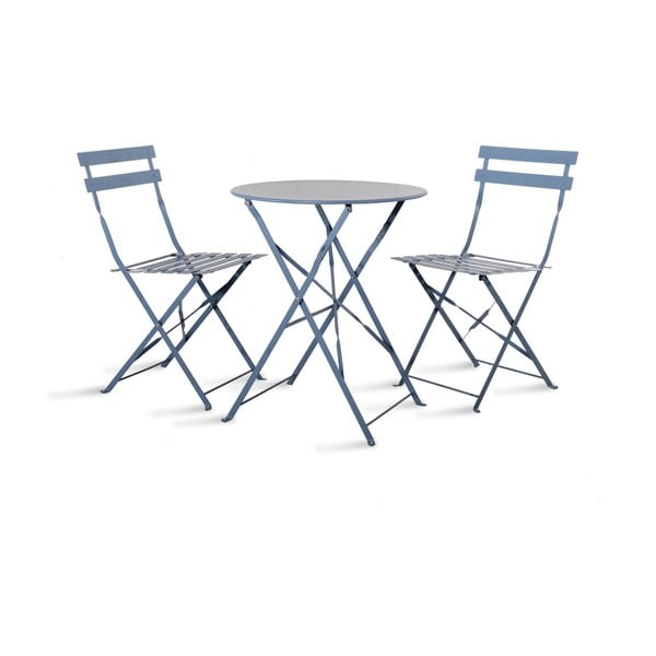 Set masă și 2 scaune Garden Trading Rive Droite Bistro Dorset Blue