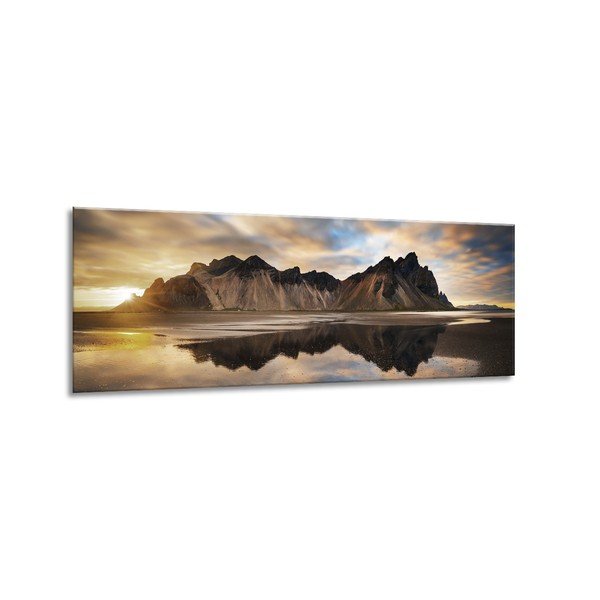 Tablou Styler Glas Views Iceland, 50 x 125 cm-image-1
