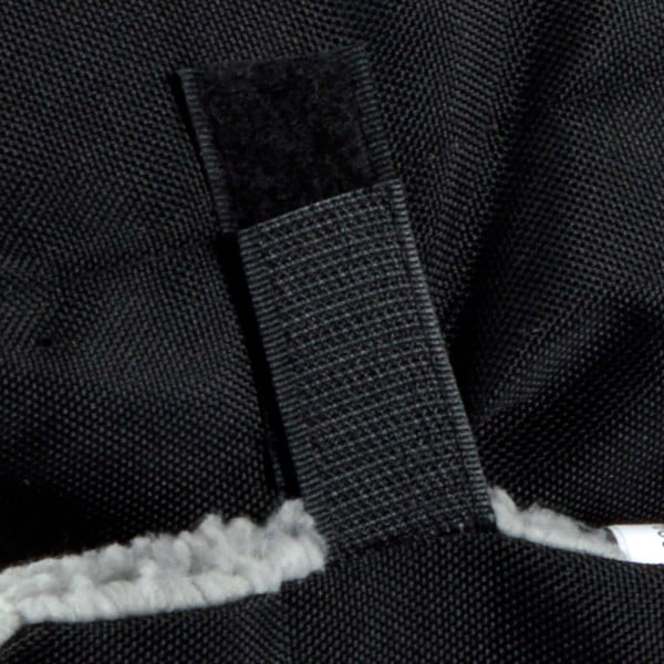 Pătură neagră pentru câini din sherpa 50x80 cm – Love Story-image-4