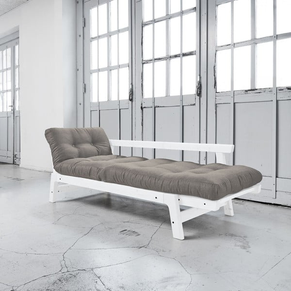Canapea extensibilă Karup Step White/Granite Grey-image-2