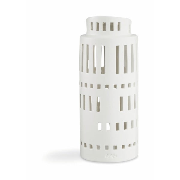 Sfeșnic din ceramică Kähler Design Urbania Lighthouse Tower, alb