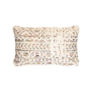Pernă decorativă White Label Liv Plum, 30 x 50 cm, alb