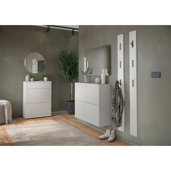 Dulap crem cu aspect mat 70x99x34 cm Binetto – Germania-image-4