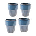 Cești albastre 4 buc. pentru espresso din ceramică 100 ml Tone – Dakls