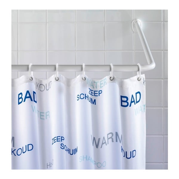 Suport universal pe colț pentru perdea duș Wenko, ø 2 cm, alb-image-2