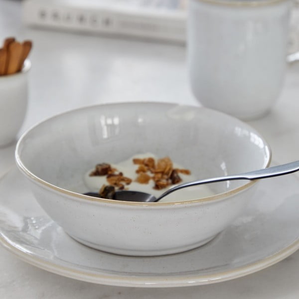 Bol din gresie ceramică Costa Nova Roda, 480 ml, alb-image-1