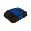 Pătură albastră-maronie 200x140 cm Inlet - Hübsch