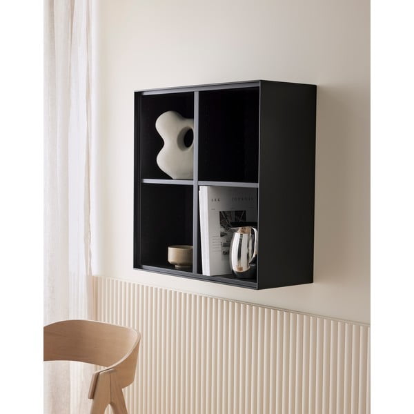 Bibliotecă de perete neagră 68x68 cm Edge by Hammel – Hammel Furniture-image-1
