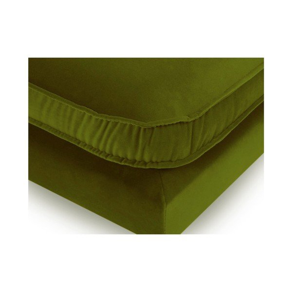 Taburet din catifea Kooko Home Lento, verde-image-3