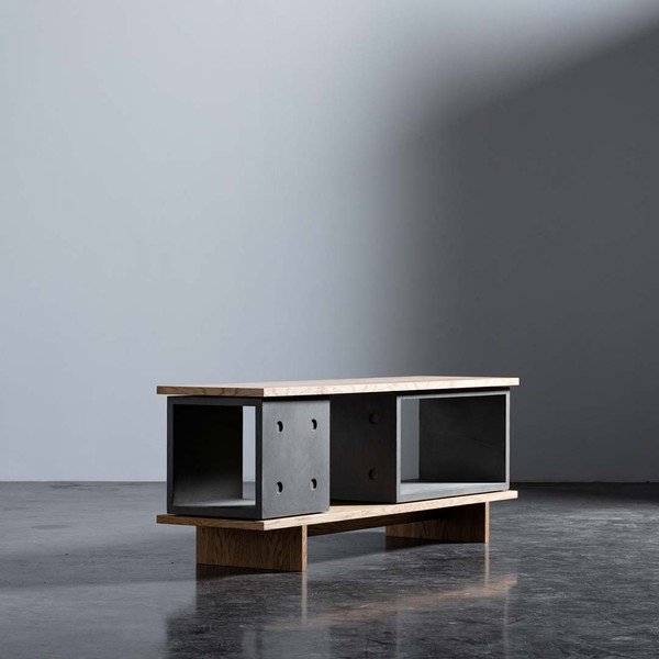 Comodă din beton Lyon Béton Dice, 155 x 58 cm-image-1