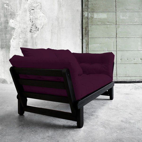 Canapea extensibilă Karup Beat Black/Purple Plum-image-3