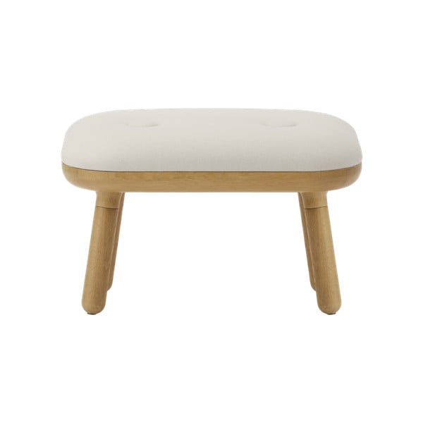 Scaun alb-în culoare naturală Paff Low – UMAGE-image-1