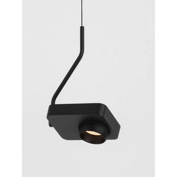 Lustră neagră LED cu structură flexibilă/cu intensitate reglabilă din aluminiu Kedros – Nova Luce-image-3