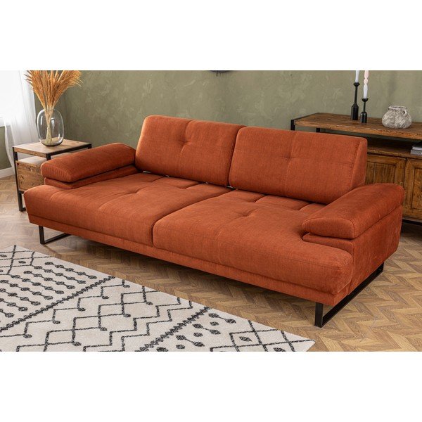 Canapea portocalie 239 cm Mustang – Balcab Home-image-3