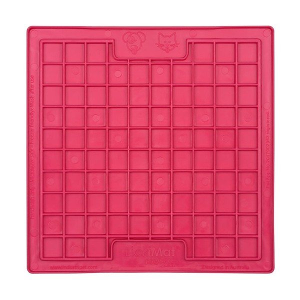 Covoraș de lins pentru animale de companie Playdate Pink – LickiMat-image-1