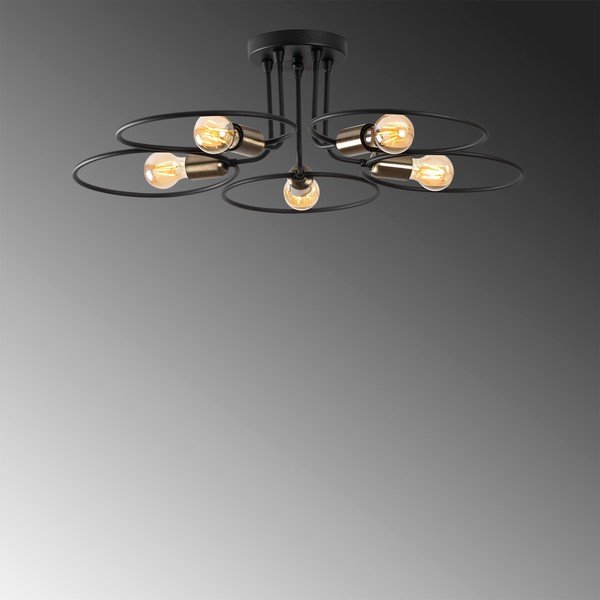 Plafonieră neagră Circle – Opviq lights-image-3