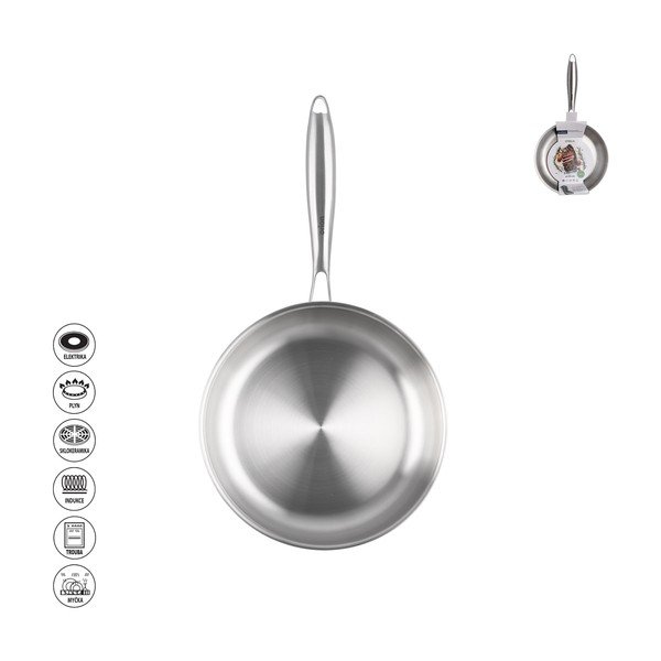 Tigaie din oțel inoxidabil ø 20 cm Steela – Orion-image-3