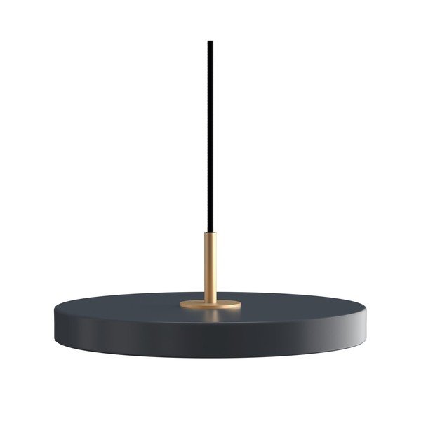 Lustră gri antracit LED cu intensitate reglabilă din metal cu abajur din metal ø 31 cm Asteria Plus – UMAGE