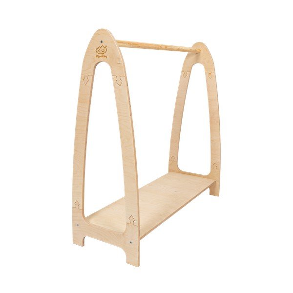 Cuier pentru copii în culoare naturală cu aspect de lemn de pin 60x96 cm Montessori – Meowbaby