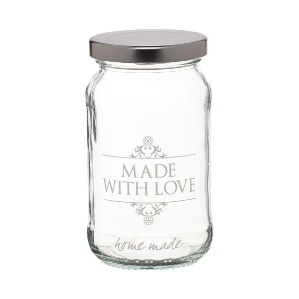 Borcan cu capac Kitchen Craft Made with Love, 454 ml