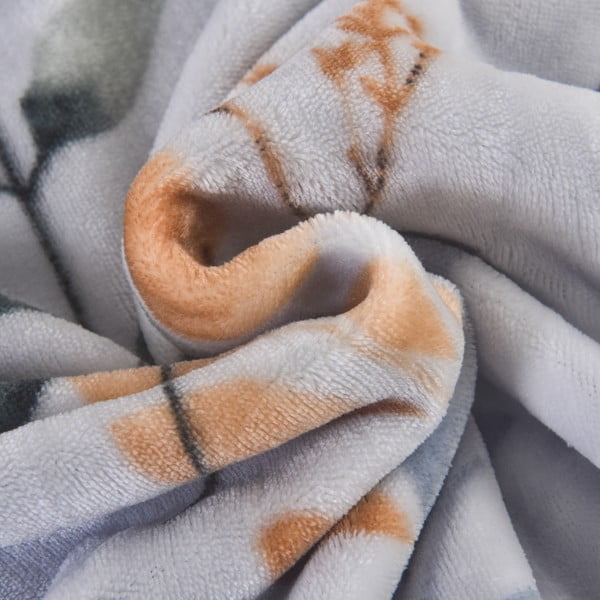 Lenjerie de pat albastru prăfuit din micropluș/cocolino pentru pat de o persoană 140x200 cm Greta – My House-image-1