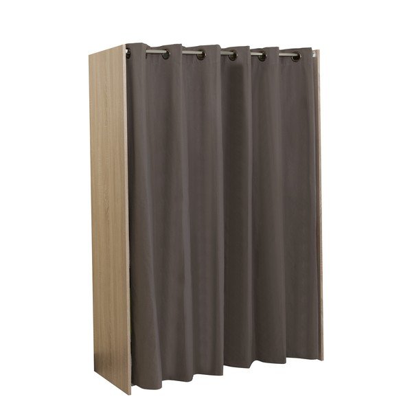 Dulap alb-maroniu cu aspect de stejar 160x182 cm Tom - TemaHome -image-3