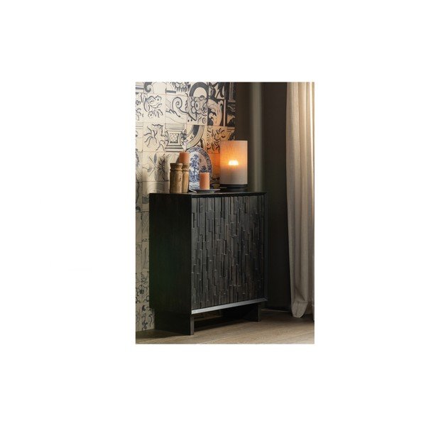 Dulap maro închis din lemn de mango 80x95 cm Til – Basiclabel -image-1