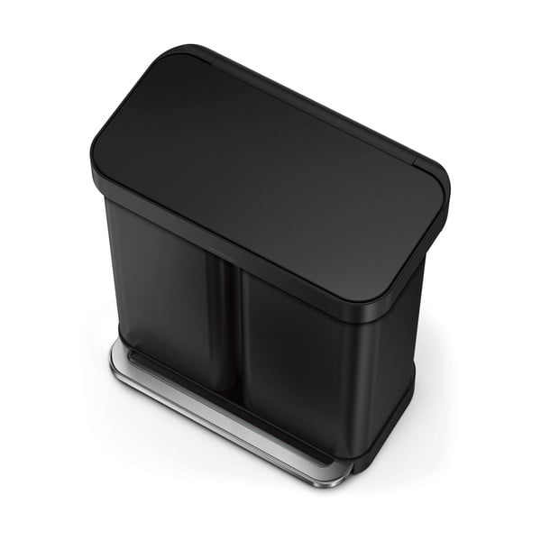 Coș de gunoi din oțel cu pedală pentru deșeuri sortate 58 l - simplehuman-image-2