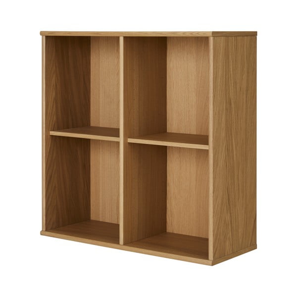 Bibliotecă în culoare naturală cu aspect de lemn de stejar suspendată 70x70 cm Mistral – Hammel Furniture-image-2