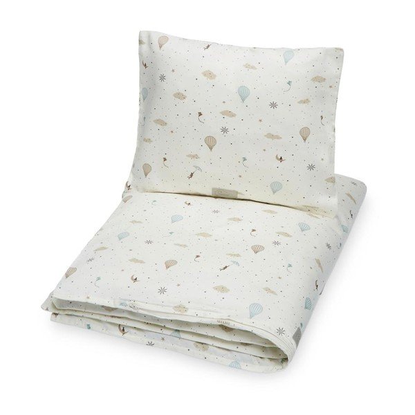 Set pilotă și pernă pentru pătuț albastru/bej din bumbac pentru pătuț 70x100 cm Dreamland – Cam Cam Copenhagen