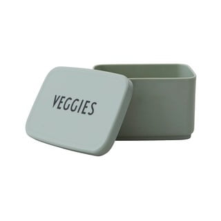 Cutie pentru gustare Design Letters Veggies, 8,2 x 6,8 cm, verde deschis