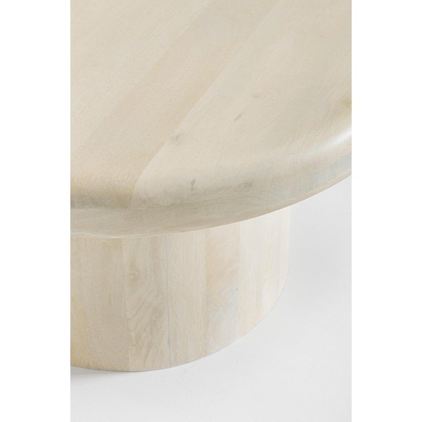 Măsuță de cafea crem rotundă din lemn de mango ø 75 cm Lopez – Bizzotto-image-3