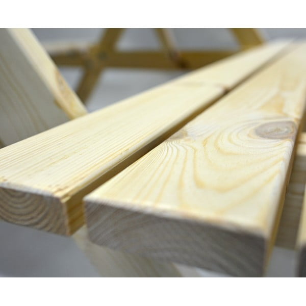 Set de dining pentru grădină din lemn de pin pentru 4 persoane Piknik - Rojaplast-image-4