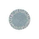 Covor pentru copii albastru deschis lavabil/țesut manual din bumbac ø150 cm ABC Vintage Blue – Lorena Canals